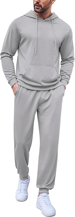 Wholesale Men's Sweatsuits 2-Piece Hooded Set - All Colors