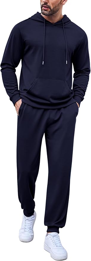 Wholesale Men's Sweatsuits 2-Piece Hooded Set - All Colors