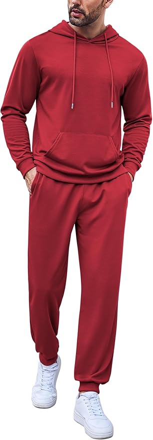 Wholesale Men's Sweatsuits 2-Piece Hooded Set - All Colors