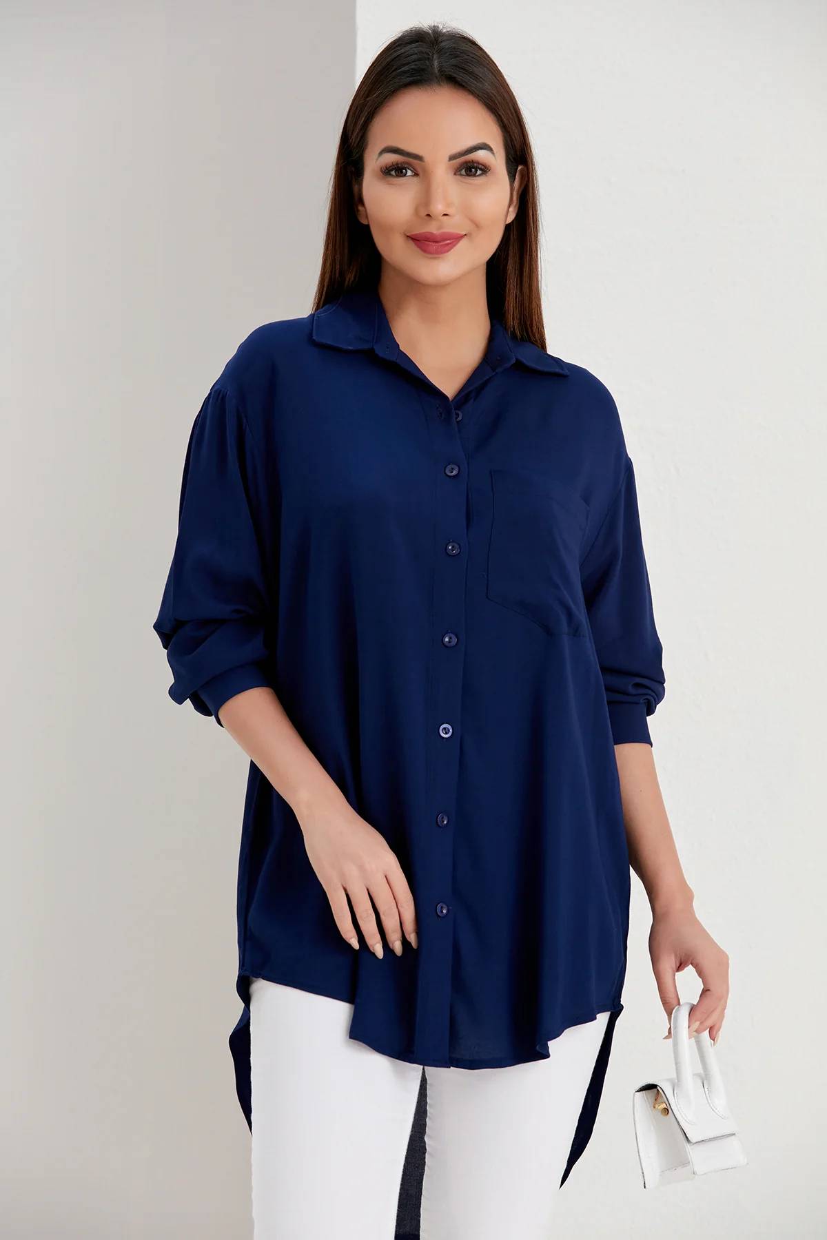 Wholesale Women's Long Sleeve Summer Relax Shirt Tunic Tops Tee – DOZTEX