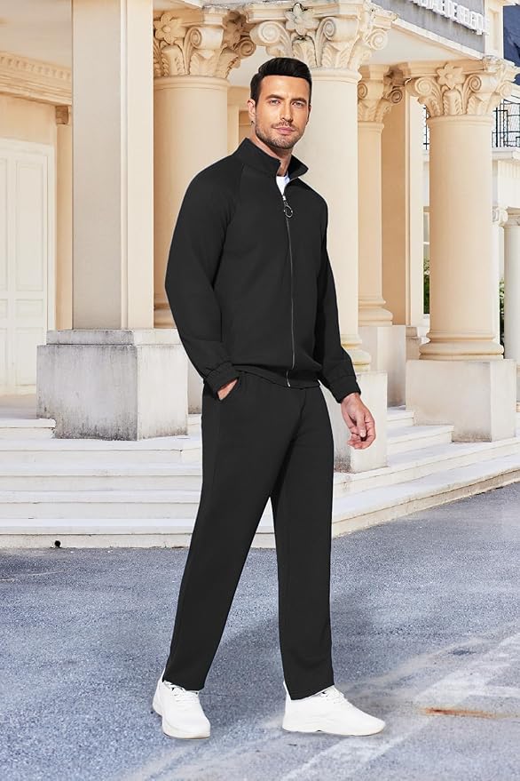 Wholesale Men's Sweatsuits 2-Piece Full Zip Set - All Colors