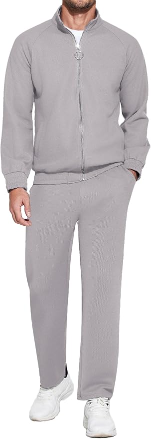 Wholesale Men's Sweatsuits 2-Piece Full Zip Set - All Colors