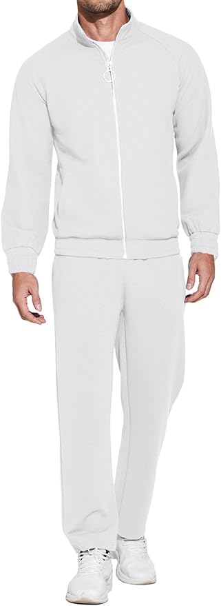 Wholesale Men's Sweatsuits 2-Piece Full Zip Set - All Colors