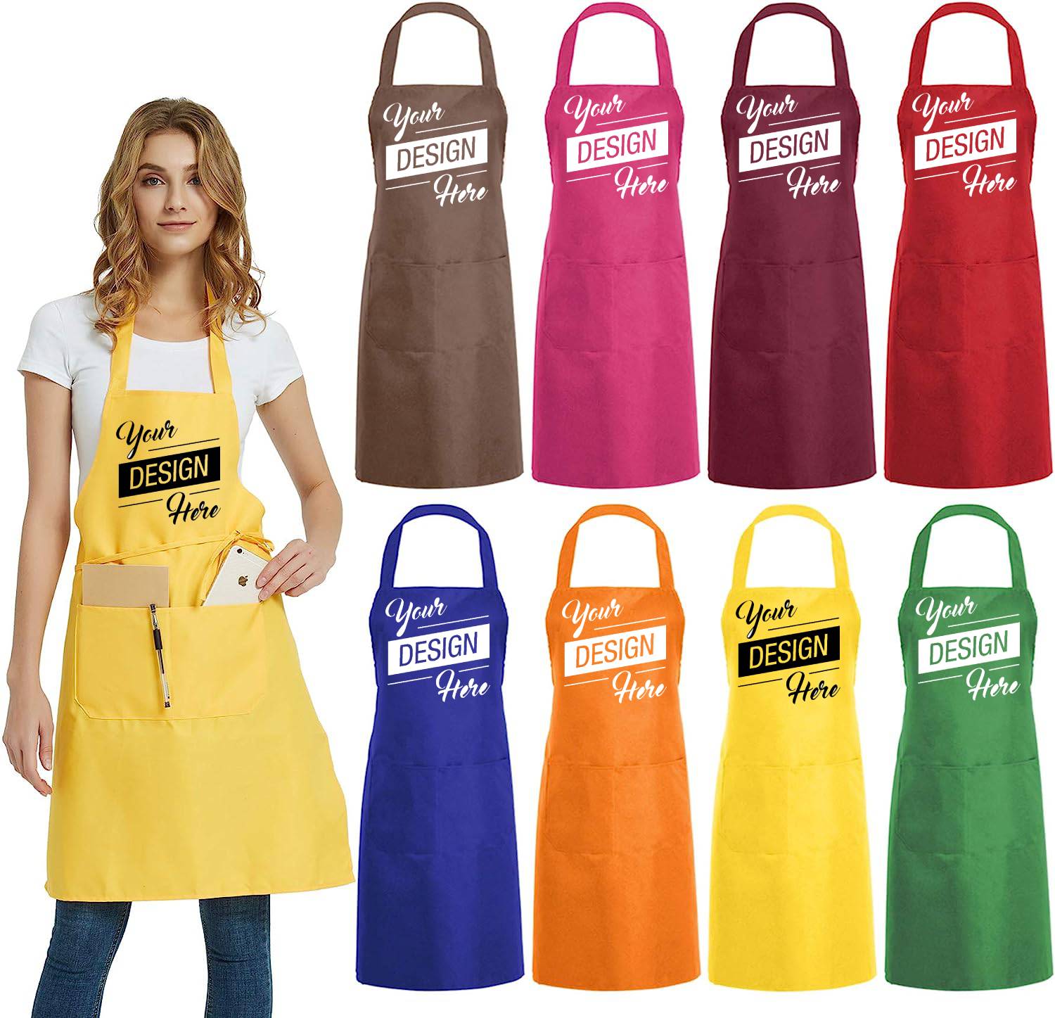 Custom Kitchen Aprons | Promotional Serving Aprons | Logo Aprons – DOZTEX